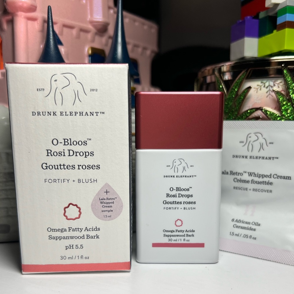 Drunk Elephant O-Bloos Rosi Drops 🦋 Fortify + Blush